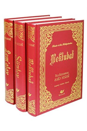 Risalei Nur Külliyatı En Çok Okunan 3 Kitap Sözler, Lemalar, Mektubat Set & Yeni Tanzim-Büyük Boy...