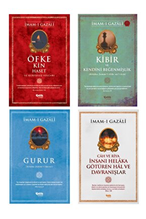 Imam-ı Gazali Seti Öfke Ve Kin - Kibir Ve Kendini Beğenmişlik - Gurur - Cah Ve Riya 4lü Set