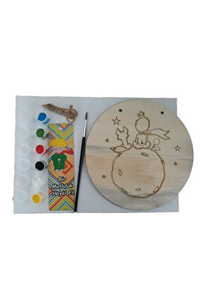 Küçük Prens Gezegeni Temalı Ahşap Boyama Seti