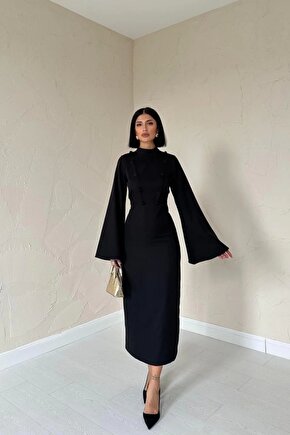 iyah Tek Kollu Elbise