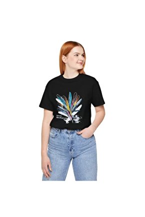 Unisex Bisiklet Yaka Baskılı Thirt iyah