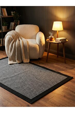 Sisal Bordürlü Jut Hasır Halı 9714