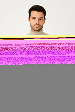 Erkek Yarım Boğaz Triko Kazak yumuşak dokulu Pamuklu ince Dokuma, uzun kollu Rahat Regular kalıp - B