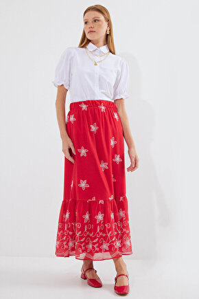 Zebra Stor Perde Ekru Gri Lüx Etek Dilimli