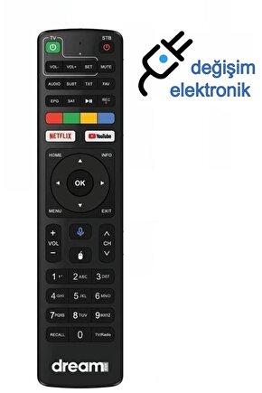 Dreamstar W4 Android Box Kumandası Ses Komutlu