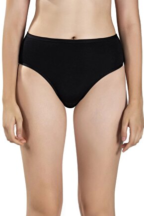 Kadın Pamuklu Likralı Yüksek Bel Külot 652- 6 Adet