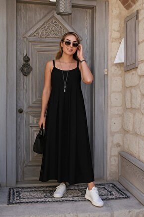 Kadın Ip Askılı V Yakalı Asimetrik Detaylı Aerobin Elbise