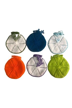 El Örgüsü Lif Çeyizlik Banyo Lifi 6 adet