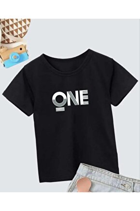 Erkek Çocuk Baskılı T-Shirt - Siyah