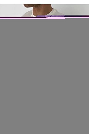 Unisex Bisiklet Yaka Baskılı Oversize T-Shirt - Beyaz