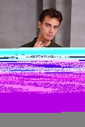 Erkek Slim Fit Pamuklu Yumuşak Doku Nefes Alan Kumaş Yakalı Tişört