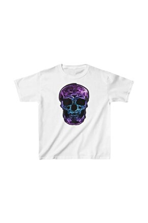 Unisex Çocuk Baskılı T-Shirt - Beyaz