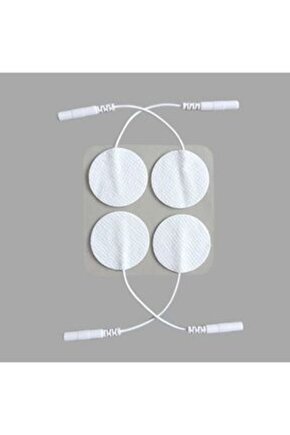 SOKETLİ ELEKTROT 3.2*3.2 CM EMS TENS CİHAZI PİN GİRİŞLİ ELEKTROD , 2 PAKETYUVARLAK
