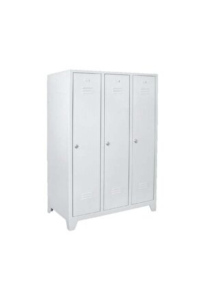 3’lü Soyunma Dolabı | Modern Tasarım ve Geniş İç Hacim