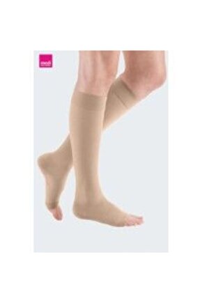 Mondi Ccl2 Diz Altı-Burnu Açık Karamel Çorabı