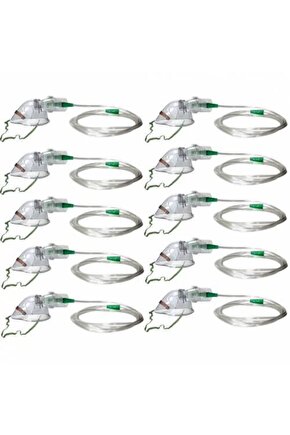 Nebulizatör Maske Seti 10 Adet