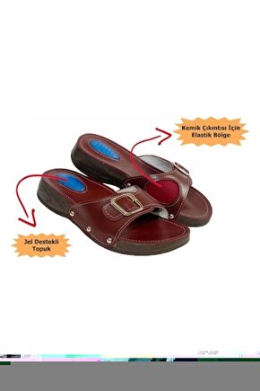 Hallux Valguslu Terlik Bordo Numara 41
