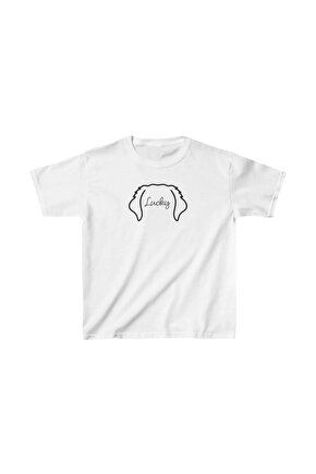 Unisex Çocuk Baskılı T-Shirt - Beyaz