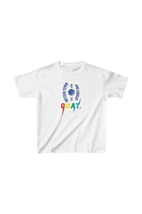 Unisex Çocuk Baskılı T-Shirt - Beyaz