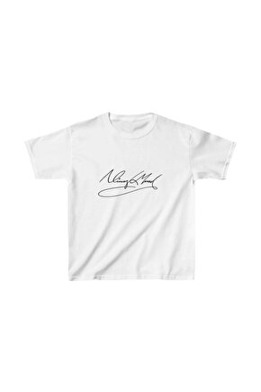 Unisex Çocuk Baskılı T-Shirt - Beyaz