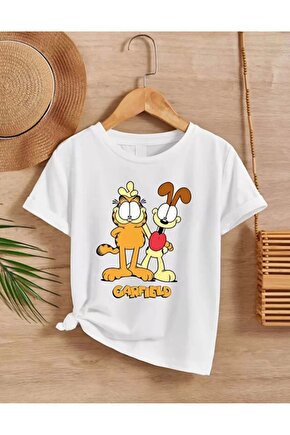 Çocuk Unisex Baskılı T-Shirt - Beyaz