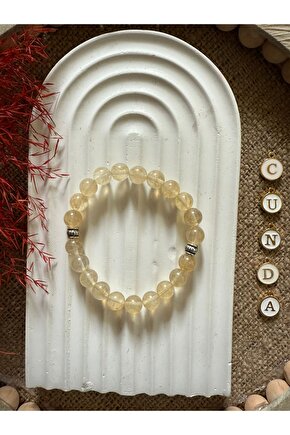 Bolluk Bereket Başarı Kariyer Taşı Sitrin Taş Bileklik