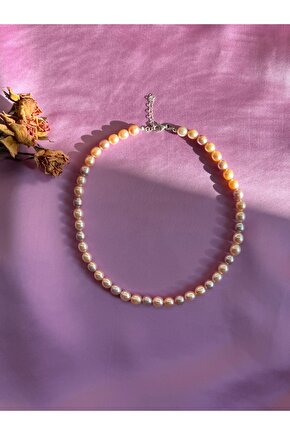 Gerçek İnci Gümüş Kolye