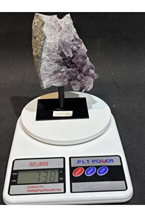 BREZİLYA AMETİST DOĞALTAŞ SİYAH DEMİR STANTLI