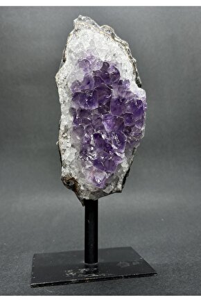 BREZİLYA AMETİST DOĞALTAŞ SİYAH DEMİR STANTLI