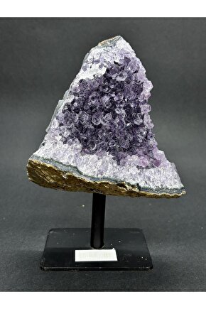 BREZİLYA AMETİST DOĞALTAŞ SİYAH DEMİR STANTLI