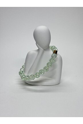 YEŞİL NECEF DAĞ KRİSTALI ŞANS TAŞI DOĞALTAŞ BİLEKLİK