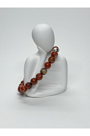 KIRMIZI JASPER DOĞALTAŞ BİLEKLİK