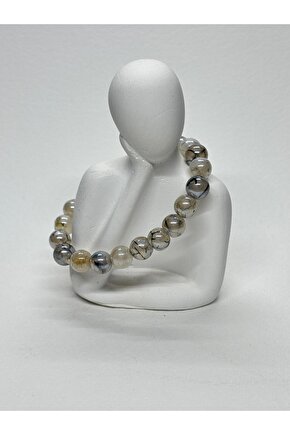 AYNALI KIRÇILLI AKİK DOĞALTAŞ BİLEKLİK