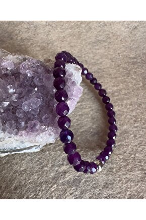 Ametist Doğaltaş bileklik