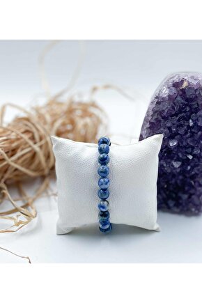 Jasper Doğal Taş Bileklik 8 Mm Küre Kesim