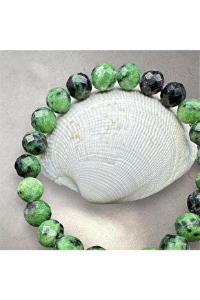 Sertifikalı Anyolit (RUBY IN ZOİSİT) Doğaltaş Bileklik