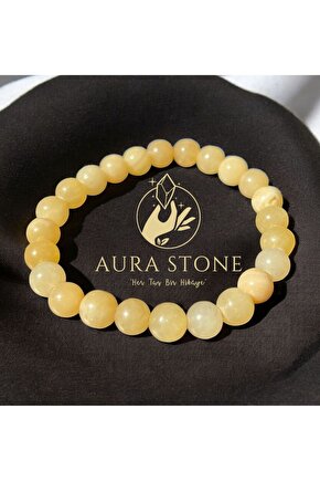 AuraStone Kalsit Doğal Taş 8mm Bileklik