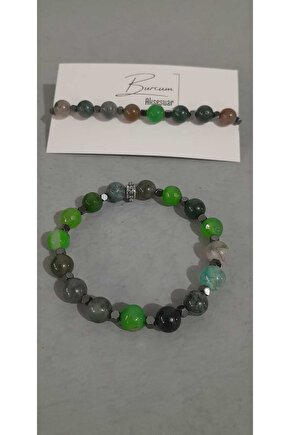 YOSUN AKİK TAŞI DOĞALTAŞ BİLEKLİK