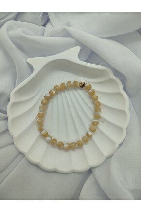 Istiridye Sedef Doğal Taş Bileklik