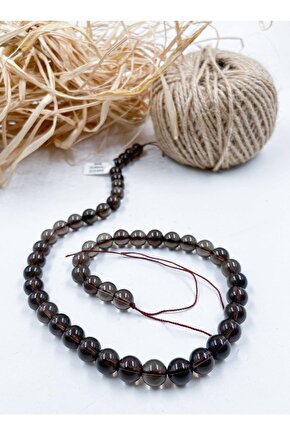 Dumanlı Kuvars Küre Kesim 8 Mm Doğal Taş Dizi