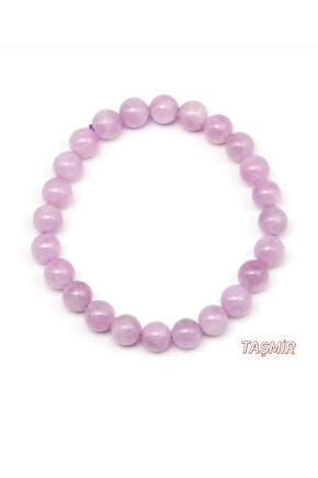 Kunzit Taşı Doğal Taş Bileklik 8 mm