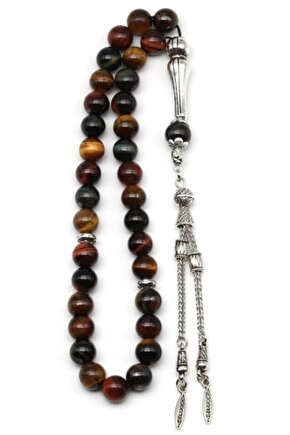 Multi Kaplan Gözü 8 mm Küre Kesim Tesbih Doğaltaş %100%100 sertifikalı – Cesaret ve Özgüvenin Taşı