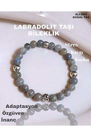 Doğal Taş Labrodit Taşı Bileklik