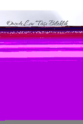 Doğal Taş OnixLav Taşı Bileklik  1210 mm