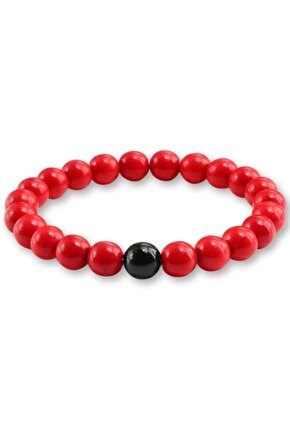 Kırmızı Mercan Doğaltaş Bileklik