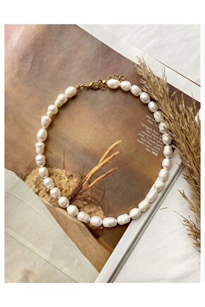 Gerçek Barok Inci Kolye - Tatlısu Incisi