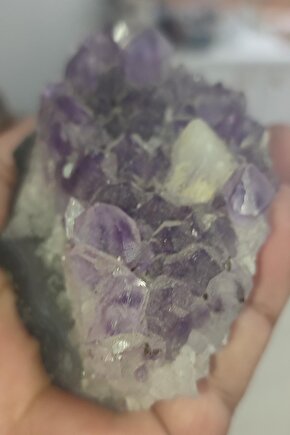 Ametist Taşı Brezilya Ham Dekoratif Kütle 187 Gr