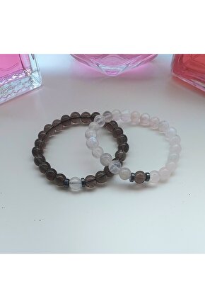 DUMANLI KUVARS AYTAŞI SEVGİLİ BİLEKLİĞİ