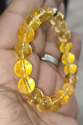 Sitrin Taşı 10 mm Natural Doğaltaş Bileklik
