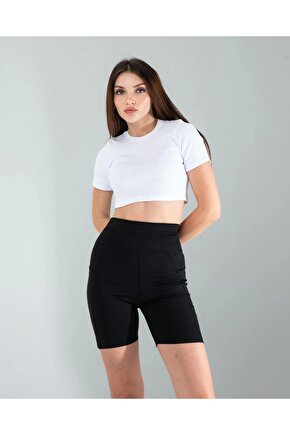 Beyaz Fitilli Kaşkorse Mini Bluz